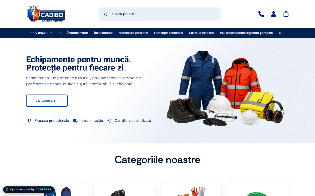 cadibo.ro, prima pagină